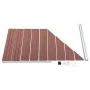 Zaunset 1 quadratisch + 1 schräg WPC braun 273x186 cm von vidaXL, Zaunpaneele - Ref: Foro24-3054430, Preis: 511,85 €, Rabatt: %
