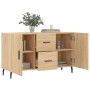 Sideboard aus Sonoma-Eichenholzwerkstoff, 100 x 36 x 60 cm von vidaXL, Sideboards - Ref: Foro24-828191, Preis: 83,22 €, Rabat...
