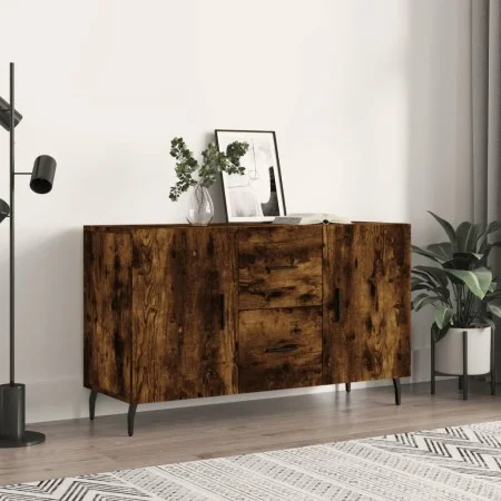 Sideboard aus geräuchertem Eichenholzwerkstoff, 100 x 36 x 60 cm von vidaXL, Sideboards - Ref: Foro24-828193, Preis: 100,30 €...