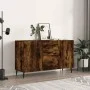 Sideboard aus geräuchertem Eichenholzwerkstoff, 100 x 36 x 60 cm von vidaXL, Sideboards - Ref: Foro24-828193, Preis: 100,30 €...