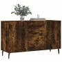 Sideboard aus geräuchertem Eichenholzwerkstoff, 100 x 36 x 60 cm von vidaXL, Sideboards - Ref: Foro24-828193, Preis: 100,30 €...