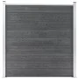 Zaunset 1 Quadrat + 1 schräges graues WPC 273x186 cm von vidaXL, Zaunpaneele - Ref: Foro24-3054431, Preis: 420,17 €, Rabatt: %