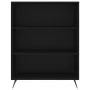 Black engineered wood shelf 69.5x32.5x90 cm by vidaXL, Bookcases and shelves - Ref: Foro24-828333, Price: 58,90 €, Discount: %