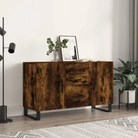 Smoked oak engineered wood sideboard 100x36x60 cm by vidaXL, Sideboards - Ref: Foro24-828201, Price: 113,80 €, Discount: %