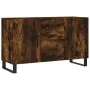 Smoked oak engineered wood sideboard 100x36x60 cm by vidaXL, Sideboards - Ref: Foro24-828201, Price: 113,76 €, Discount: %