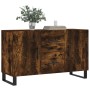 Sideboard aus geräuchertem Eichenholzwerkstoff, 100 x 36 x 60 cm von vidaXL, Sideboards - Ref: Foro24-828201, Preis: 115,72 €...