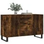 Smoked oak engineered wood sideboard 100x36x60 cm by vidaXL, Sideboards - Ref: Foro24-828201, Price: 113,76 €, Discount: %
