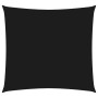 Toldo de vela cuadrado tela Oxford negro 3x3 m