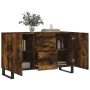 Smoked oak engineered wood sideboard 100x36x60 cm by vidaXL, Sideboards - Ref: Foro24-828201, Price: 113,76 €, Discount: %