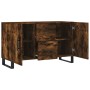 Sideboard aus geräuchertem Eichenholzwerkstoff, 100 x 36 x 60 cm von vidaXL, Sideboards - Ref: Foro24-828201, Preis: 115,72 €...