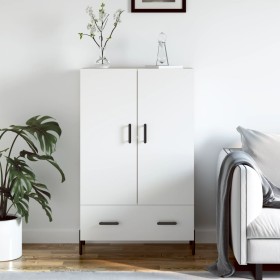 Aparador alto madera de ingeniería blanco 69,5x31x115 cm de vidaXL, Aparadores - Ref: Foro24-828244, Precio: 98,47 €, Descuen...