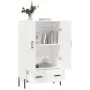 Aparador alto madera de ingeniería blanco 69,5x31x115 cm de vidaXL, Aparadores - Ref: Foro24-828244, Precio: 97,27 €, Descuen...