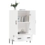 Weißes hohes Sideboard aus Holzwerkstoff, 69,5 x 31 x 115 cm von vidaXL, Sideboards - Ref: Foro24-828244, Preis: 98,47 €, Rab...