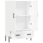 Aparador alto madera de ingeniería blanco 69,5x31x115 cm de vidaXL, Aparadores - Ref: Foro24-828244, Precio: 97,27 €, Descuen...