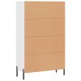 Weißes hohes Sideboard aus Holzwerkstoff, 69,5 x 31 x 115 cm von vidaXL, Sideboards - Ref: Foro24-828244, Preis: 98,47 €, Rab...