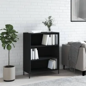 Black engineered wood shelf 69.5x32.5x90 cm by vidaXL, Sideboards - Ref: Foro24-828373, Price: 61,67 €, Discount: %