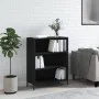 Black engineered wood shelf 69.5x32.5x90 cm by vidaXL, Sideboards - Ref: Foro24-828373, Price: 61,67 €, Discount: %