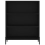 Black engineered wood shelf 69.5x32.5x90 cm by vidaXL, Sideboards - Ref: Foro24-828373, Price: 62,47 €, Discount: %