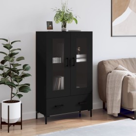 Aparador alto madera de ingeniería negro 69,5x31x115 cm de vidaXL, Aparadores - Ref: Foro24-828301, Precio: 92,17 €, Descuent...