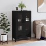 Aparador alto madera de ingeniería negro 69,5x31x115 cm de vidaXL, Aparadores - Ref: Foro24-828301, Precio: 92,17 €, Descuent...