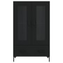 Aparador alto madera de ingeniería negro 69,5x31x115 cm de vidaXL, Aparadores - Ref: Foro24-828301, Precio: 92,17 €, Descuent...
