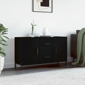 Black engineered wood sideboard 100x36x60 cm by vidaXL, Sideboards - Ref: Foro24-828181, Price: 80,39 €, Discount: %