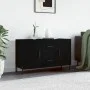 Black engineered wood sideboard 100x36x60 cm by vidaXL, Sideboards - Ref: Foro24-828181, Price: 80,39 €, Discount: %