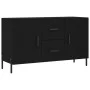 Black engineered wood sideboard 100x36x60 cm by vidaXL, Sideboards - Ref: Foro24-828181, Price: 80,39 €, Discount: %