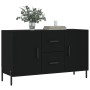 Black engineered wood sideboard 100x36x60 cm by vidaXL, Sideboards - Ref: Foro24-828181, Price: 94,84 €, Discount: %