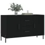 Black engineered wood sideboard 100x36x60 cm by vidaXL, Sideboards - Ref: Foro24-828181, Price: 80,39 €, Discount: %