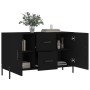 Black engineered wood sideboard 100x36x60 cm by vidaXL, Sideboards - Ref: Foro24-828181, Price: 94,84 €, Discount: %