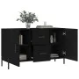Black engineered wood sideboard 100x36x60 cm by vidaXL, Sideboards - Ref: Foro24-828181, Price: 80,39 €, Discount: %