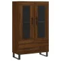 Hohes Sideboard aus Holzwerkstoff, braune Eiche, 69,5 x 31 x 115 cm von vidaXL, Sideboards - Ref: Foro24-828331, Preis: 95,17...