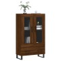Tall sideboard engineered wood brown oak 69.5x31x115 cm by vidaXL, Sideboards - Ref: Foro24-828331, Price: 96,36 €, Discount: %
