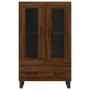 Tall sideboard engineered wood brown oak 69.5x31x115 cm by vidaXL, Sideboards - Ref: Foro24-828331, Price: 96,36 €, Discount: %