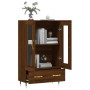 Aparador alto madera de ingeniería roble marrón 69,5x31x115 cm de vidaXL, Aparadores - Ref: Foro24-828283, Precio: 90,12 €, D...