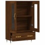 Aparador alto madera de ingeniería roble marrón 69,5x31x115 cm de vidaXL, Aparadores - Ref: Foro24-828283, Precio: 90,12 €, D...
