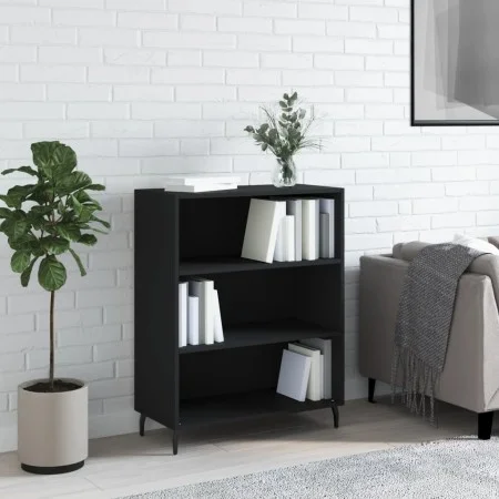 Black engineered wood shelf 69.5x32.5x90 cm by vidaXL, Sideboards - Ref: Foro24-828381, Price: 45,06 €, Discount: %