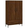 Tall engineered wood sideboard in brown oak 69.5x31x115 cm by vidaXL, Sideboards - Ref: Foro24-828251, Price: 82,04 €, Discou...