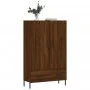 Aparador alto madera de ingeniería roble marrón 69,5x31x115 cm de vidaXL, Aparadores - Ref: Foro24-828251, Precio: 73,18 €, D...