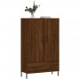 Tall engineered wood sideboard in brown oak 69.5x31x115 cm by vidaXL, Sideboards - Ref: Foro24-828251, Price: 82,04 €, Discou...