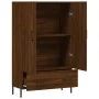 Aparador alto madera de ingeniería roble marrón 69,5x31x115 cm de vidaXL, Aparadores - Ref: Foro24-828251, Precio: 73,18 €, D...