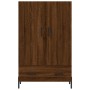 Tall engineered wood sideboard in brown oak 69.5x31x115 cm by vidaXL, Sideboards - Ref: Foro24-828251, Price: 82,04 €, Discou...