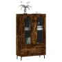 Aparador alto madera de ingeniería roble ahumado 69,5x31x115 cm de vidaXL, Aparadores - Ref: Foro24-828321, Precio: 109,21 €,...