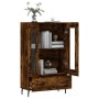 Tall smoked oak engineered wood sideboard 69.5x31x115 cm by vidaXL, Sideboards - Ref: Foro24-828321, Price: 110,93 €, Discoun...