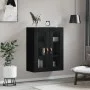 Armario de pared negro 69,5x34x90 cm de vidaXL, Aparadores - Ref: Foro24-828453, Precio: 85,76 €, Descuento: %