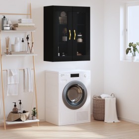 Black wall cabinet 69.5x34x90 cm by vidaXL, Sideboards - Ref: Foro24-828461, Price: 101,92 €, Discount: %