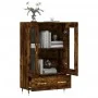 Aparador alto madera de ingeniería roble ahumado 69,5x31x115 cm de vidaXL, Aparadores - Ref: Foro24-828281, Precio: 98,12 €, ...