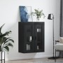 Black wall cabinet 69.5x34x90 cm by vidaXL, Sideboards - Ref: Foro24-828493, Price: 102,14 €, Discount: %