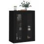 Armario de pared negro 69,5x34x90 cm de vidaXL, Aparadores - Ref: Foro24-828493, Precio: 100,50 €, Descuento: %
